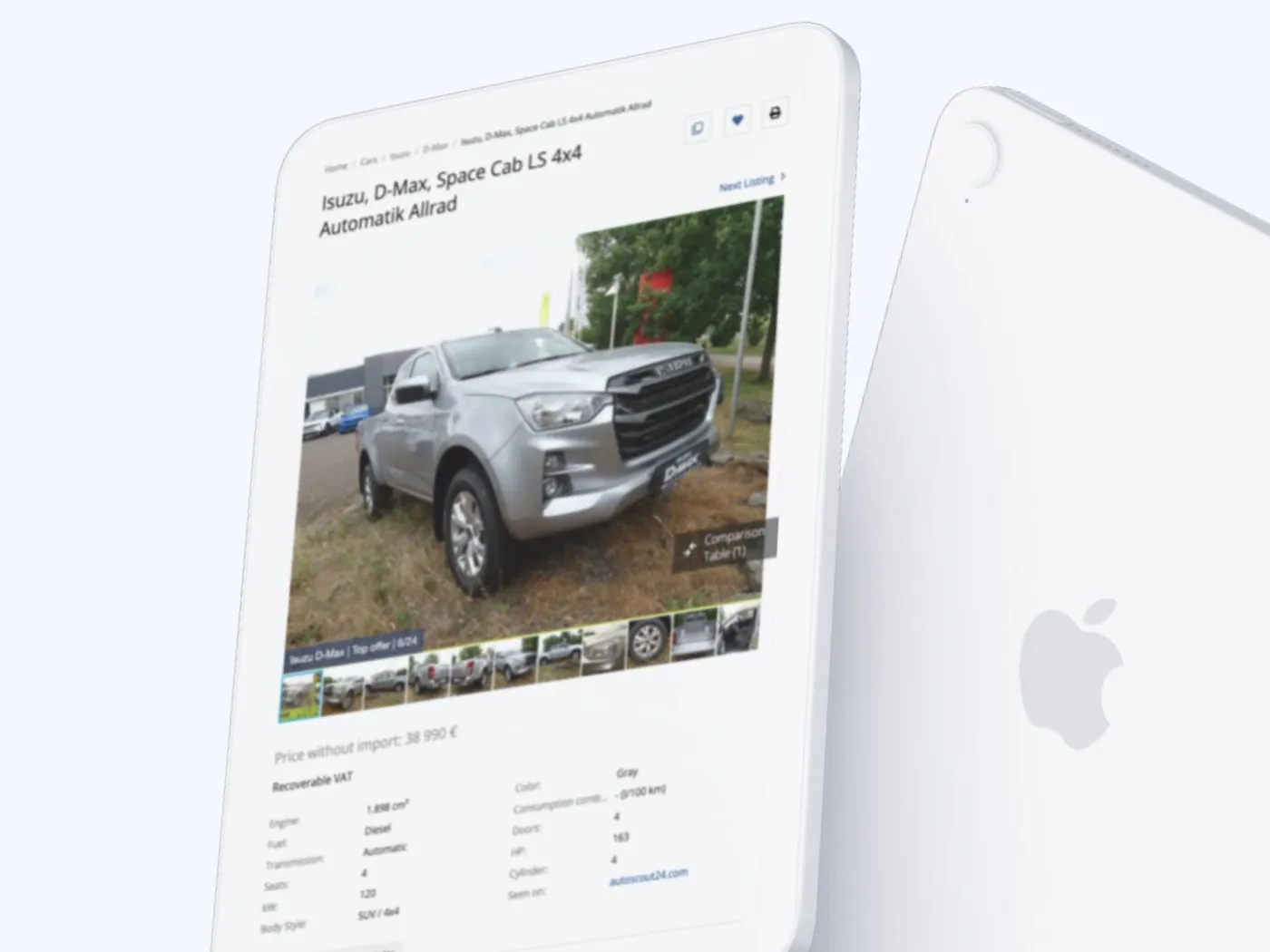 Automarket website screen 4