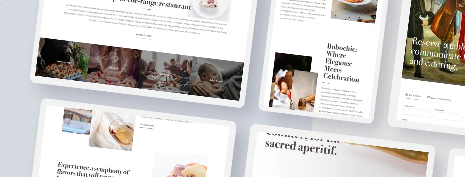 Bobochic Website homepage