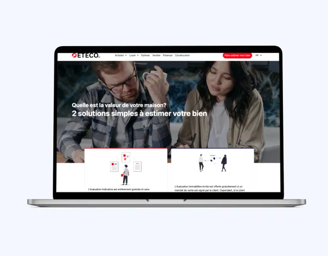 Eteco website screen 1
