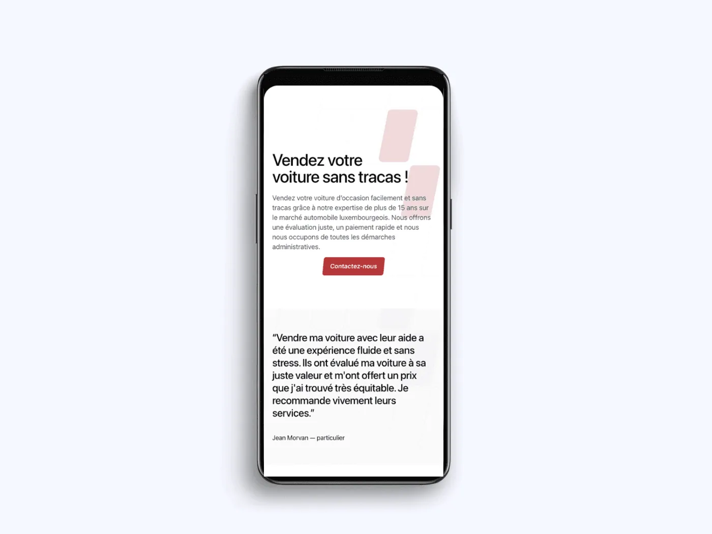 Extra Sàrl website screen 4