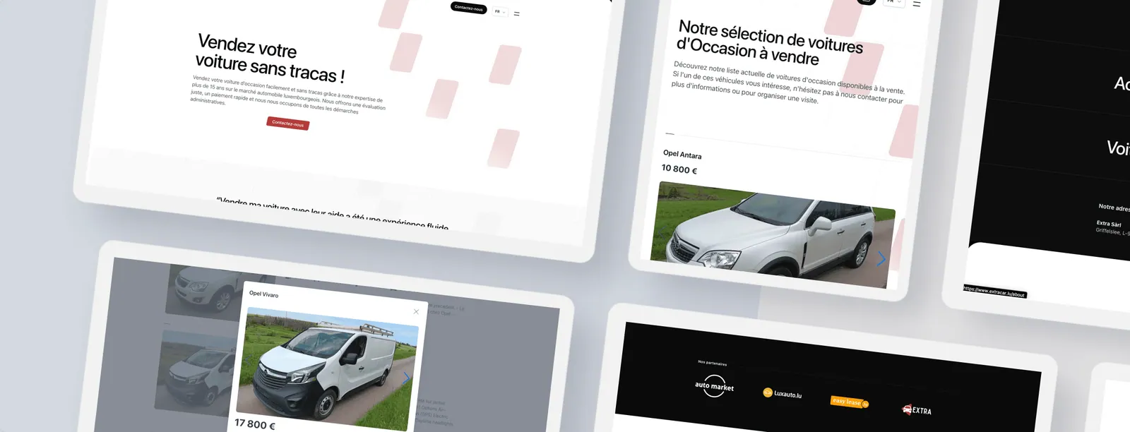 Extra Sàrl homepage