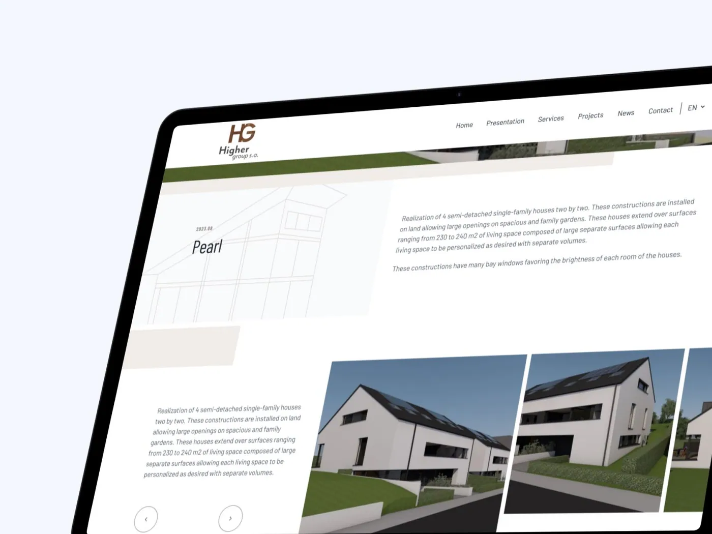Highergroup Website website screen 4