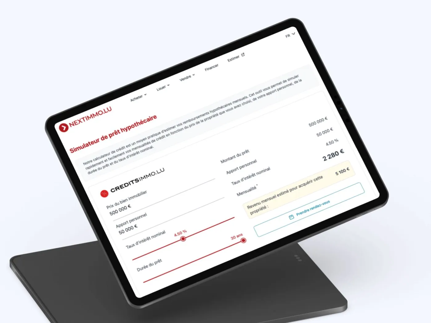 Aperçu 2 du site Nextimmo – Plateforme immobilière propulsée par l'IA