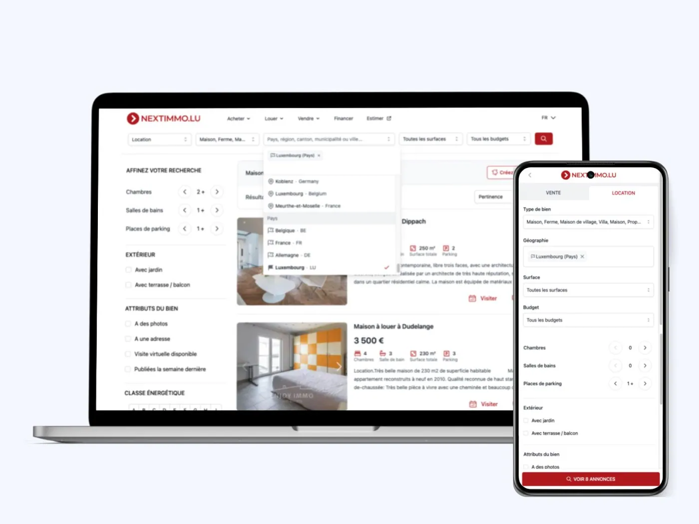 Aperçu 3 du site Nextimmo – Plateforme immobilière propulsée par l'IA