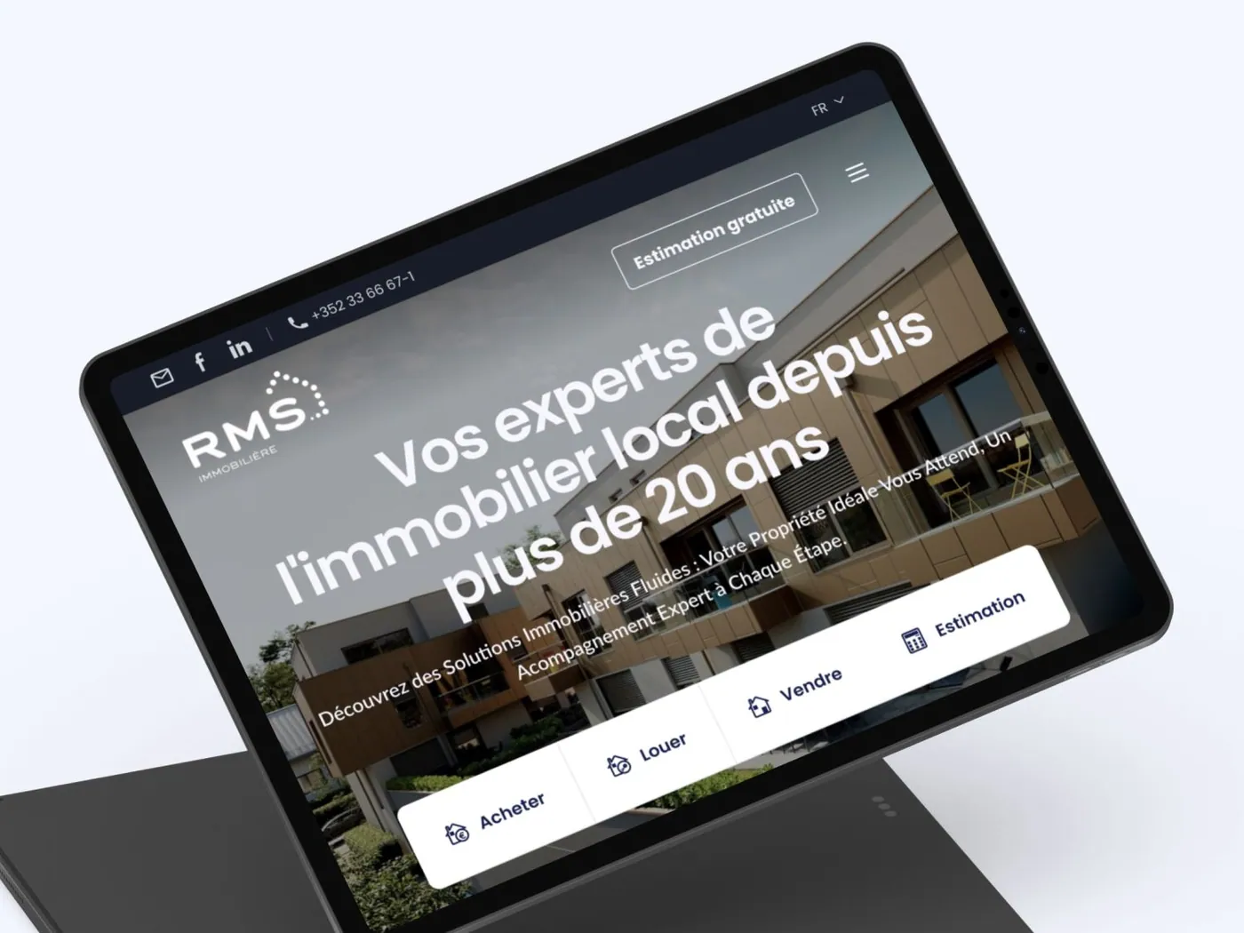 Aperçu 1 du site RMS immo
