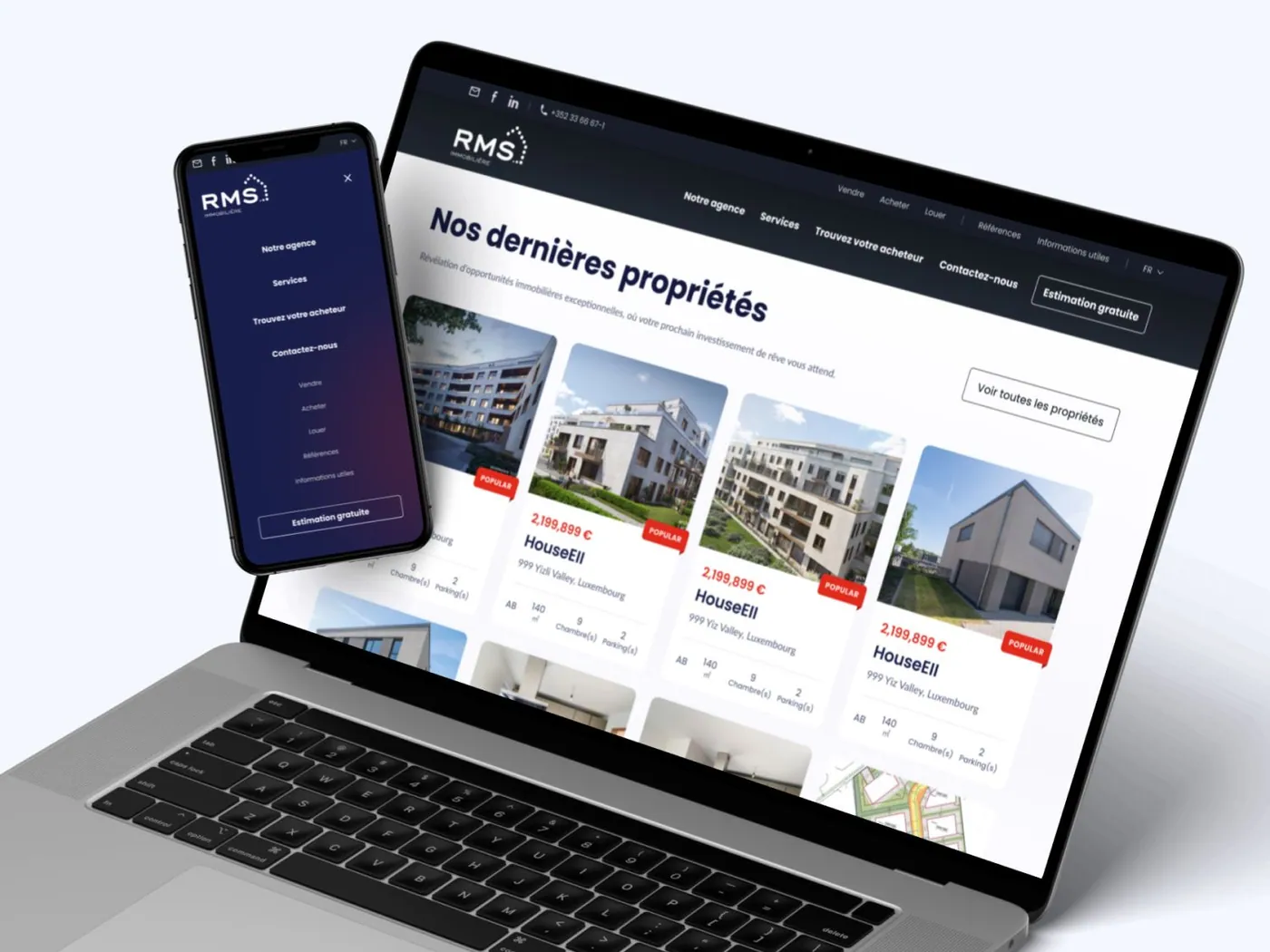 Aperçu 3 du site RMS immo