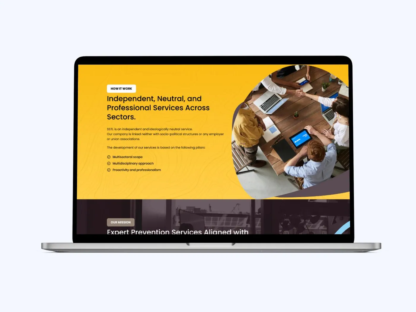 Aperçu 1 du site SSTL Sàrl