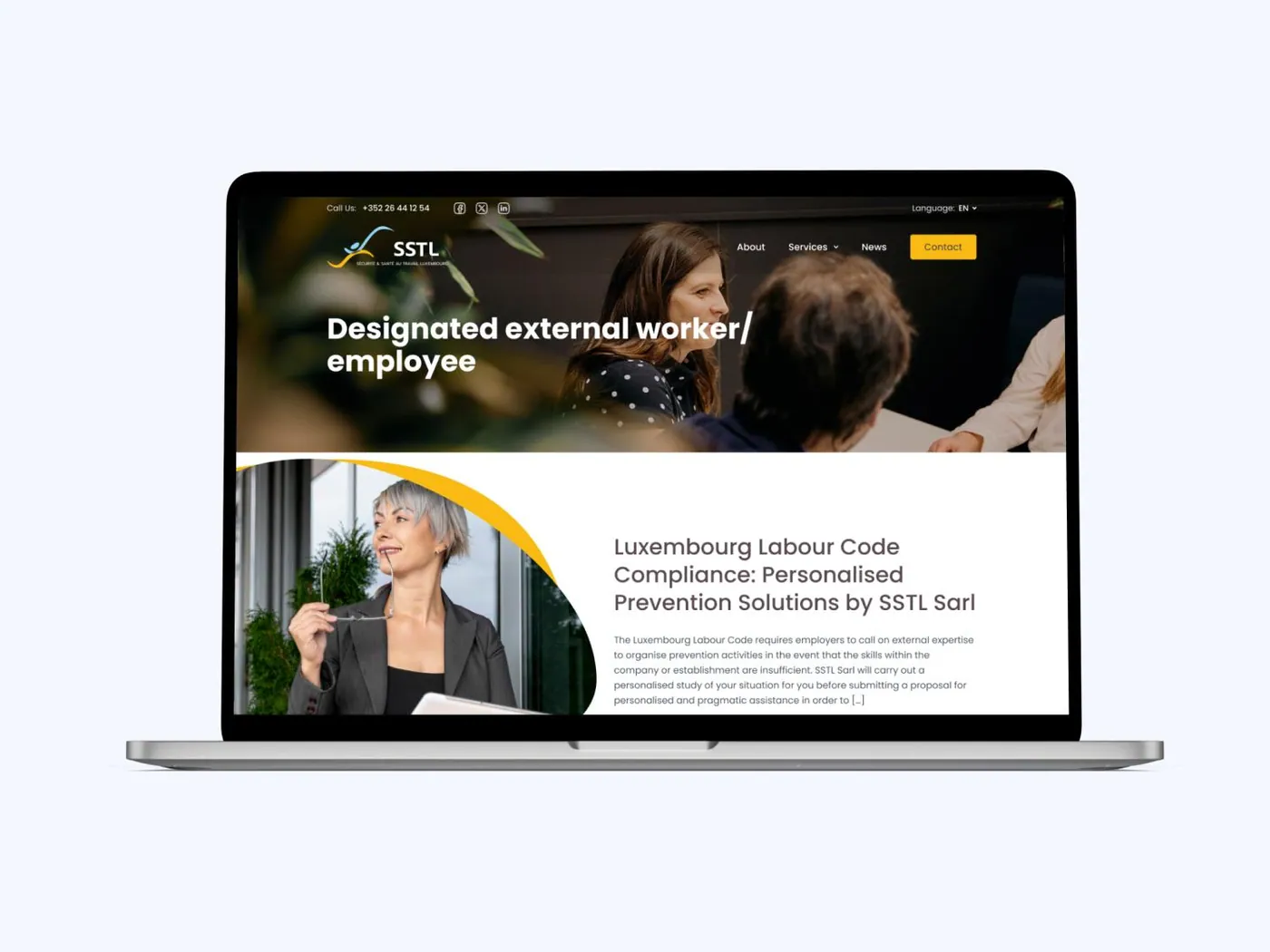 Aperçu 2 du site SSTL Sàrl