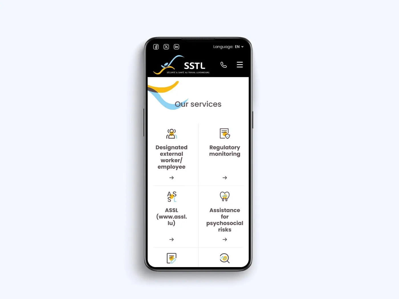 Aperçu 3 du site SSTL Sàrl