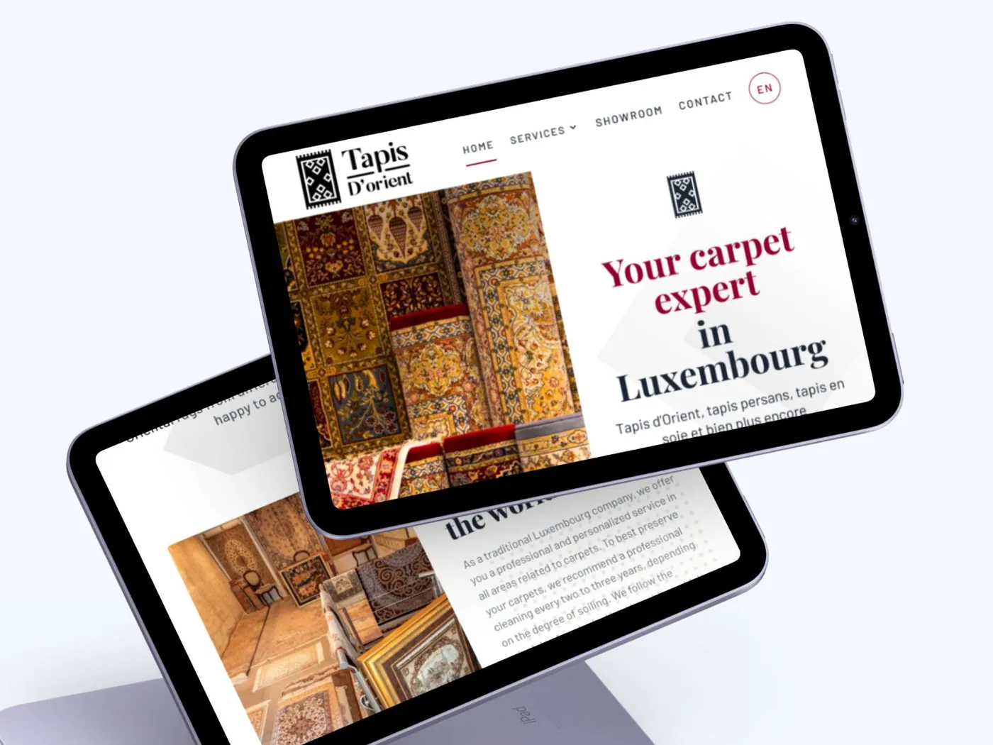 Tapis d’orient website screen 5