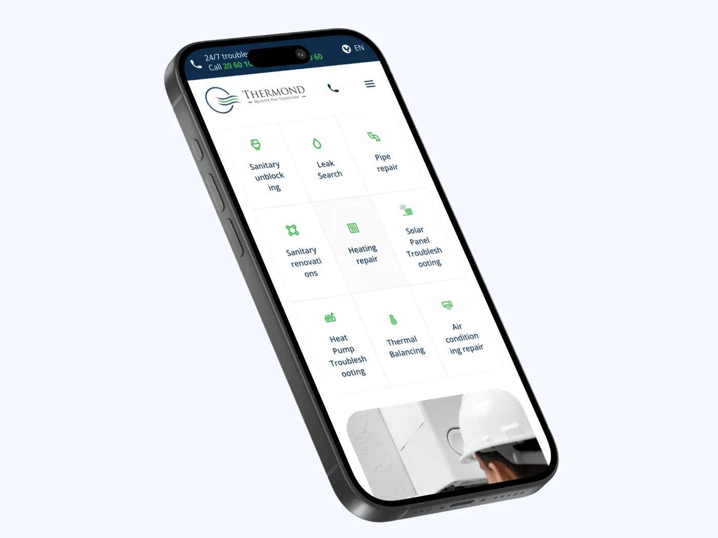 TherMond website screen 3