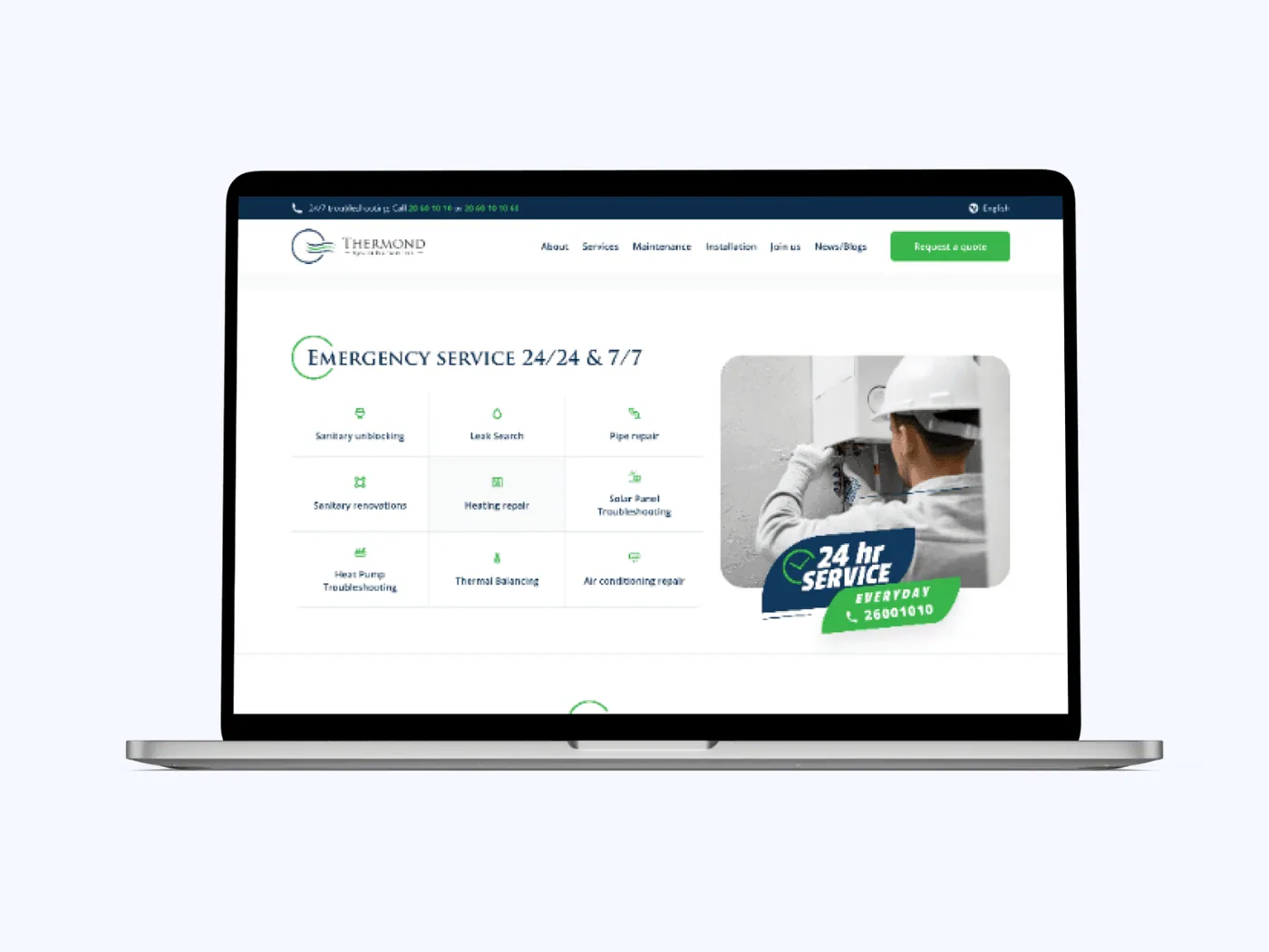 TherMond website screen 6
