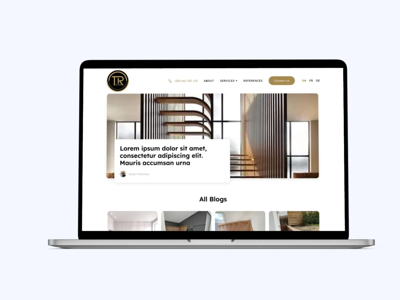 TR Concept website screen 4
