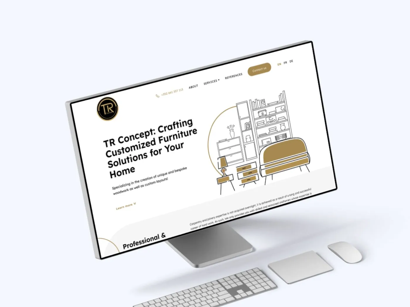 TR Concept website screen 5